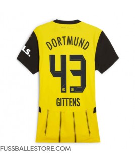 Günstige Borussia Dortmund Jamie Bynoe-Gittens #43 Heimtrikot Damen 2024-25 Kurzarm